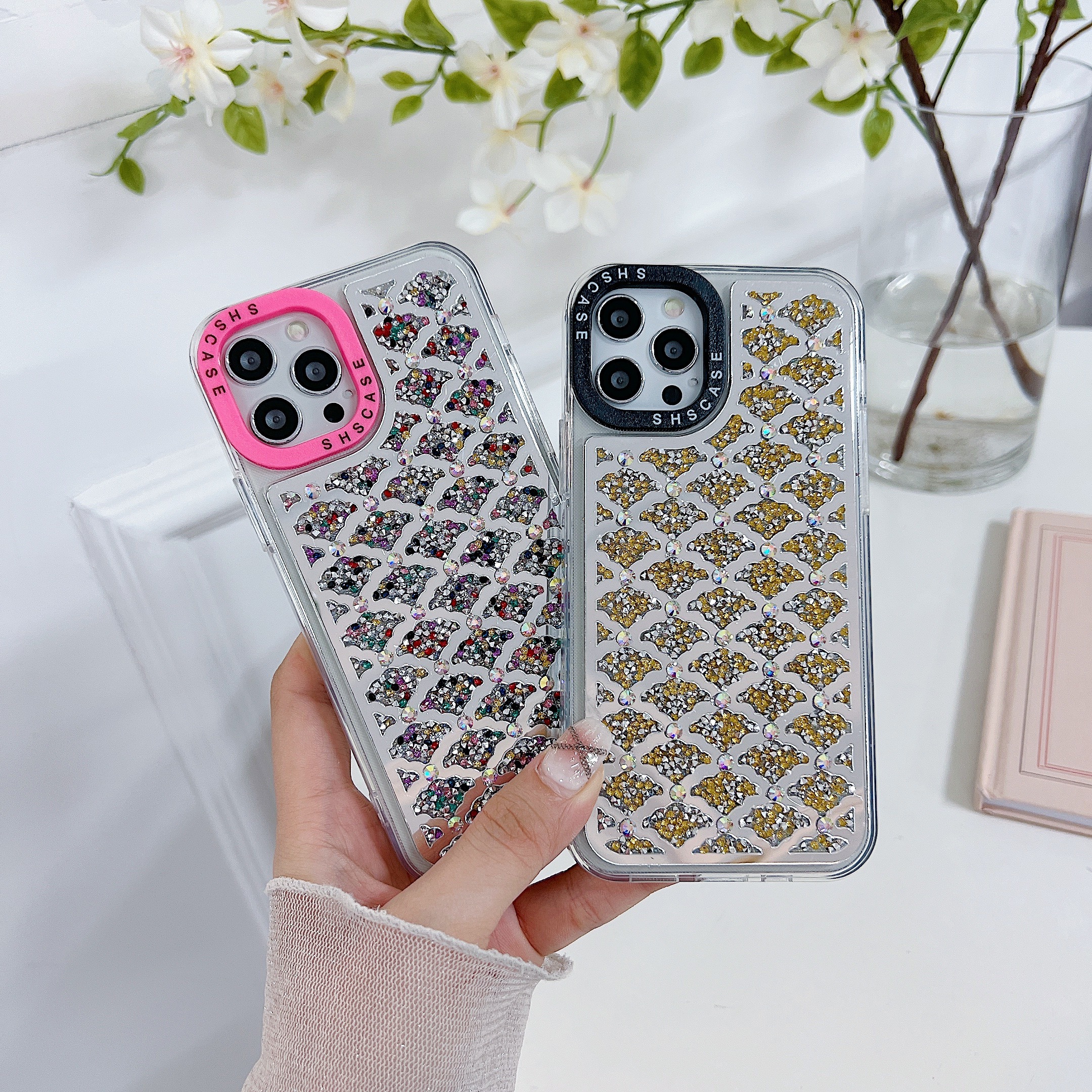 SHS CASE new mobile phone case 2.0MM with plaid design for iphone funda carcasa para celular