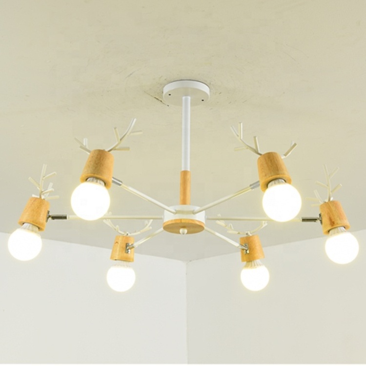 Nordic Modern Design Southeast Asian Style Home Decoration Lighting Fixtures Wooden Ceiling Light Chandeliers