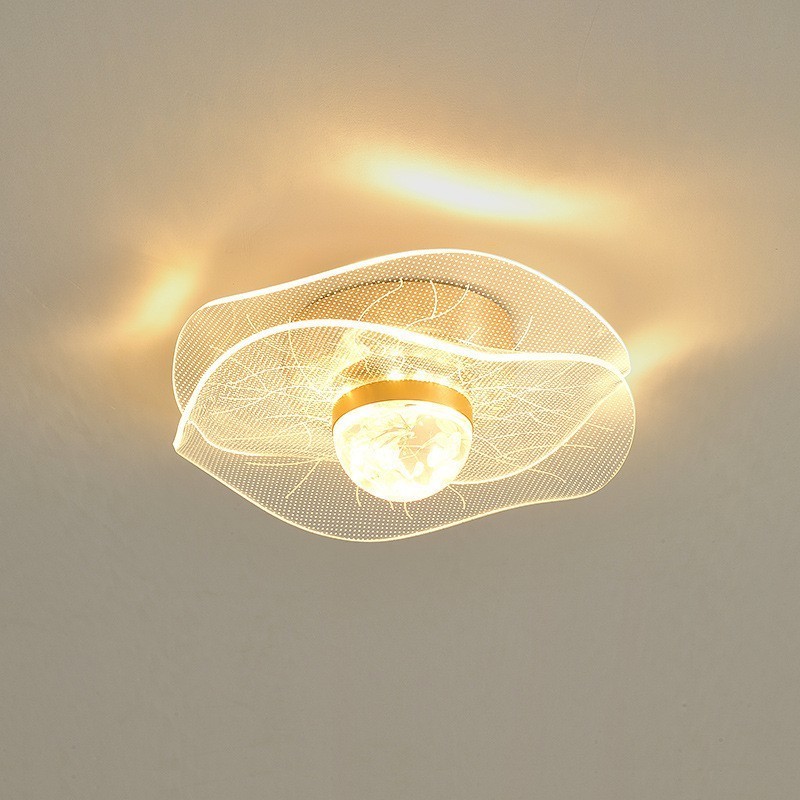 Corridor porch golden light luxury butterfly ceiling light new balcony closet foyer door lighting