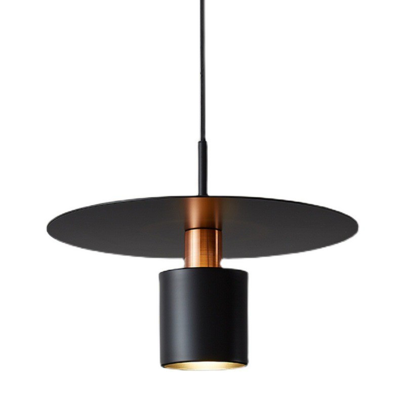 Iron Painted Retro Vintage Hanging Light Kitchen Black and Gold Island Pendant Light Fixture