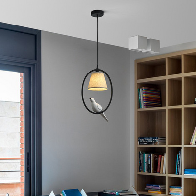 Modern simple and creative single-ended balcony small chandelier bedroom bedside study fun lamp bar dining room chandelier