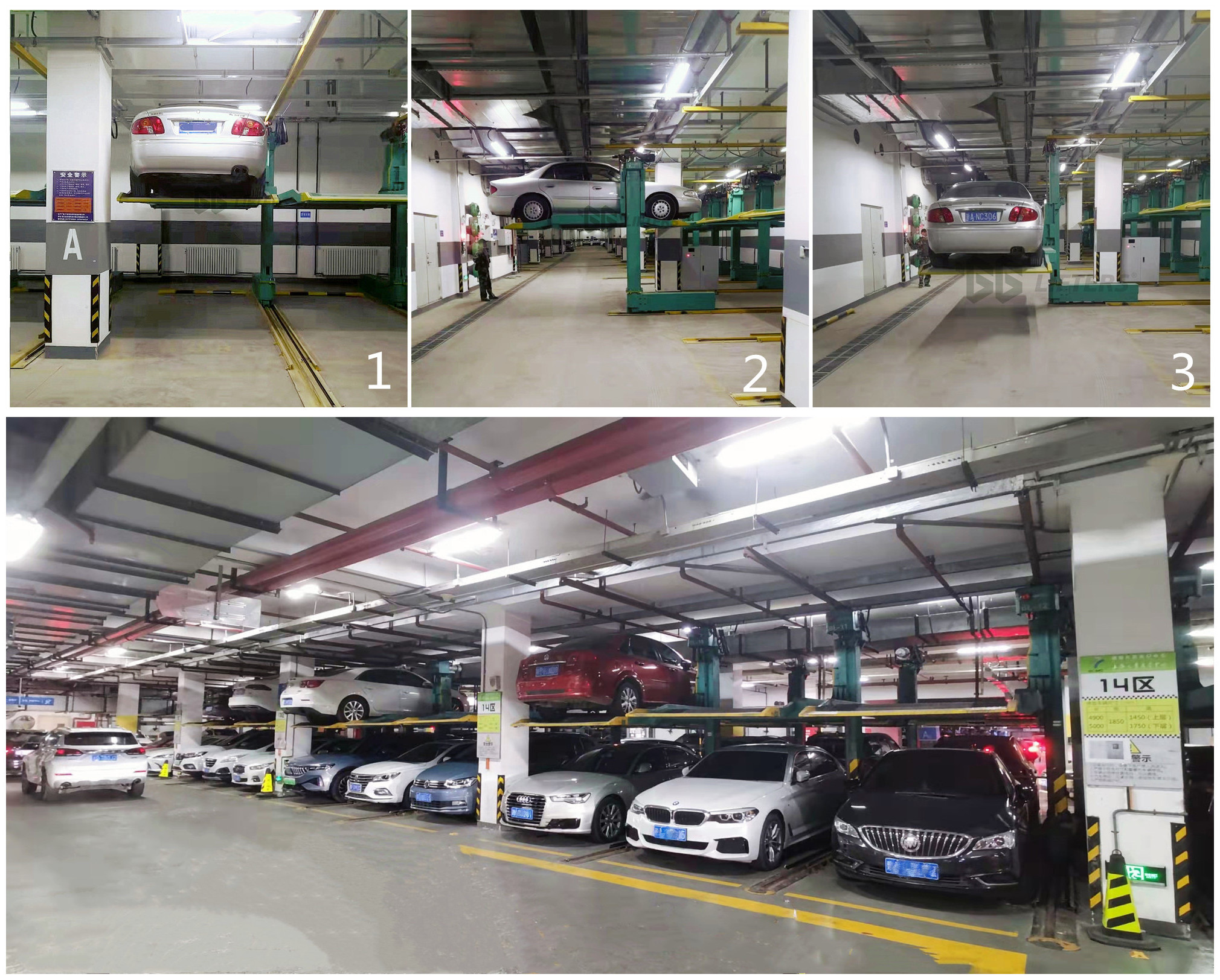 parking equipment structure building Single post car parking system independent car lift 2000kg capacity car parking lift