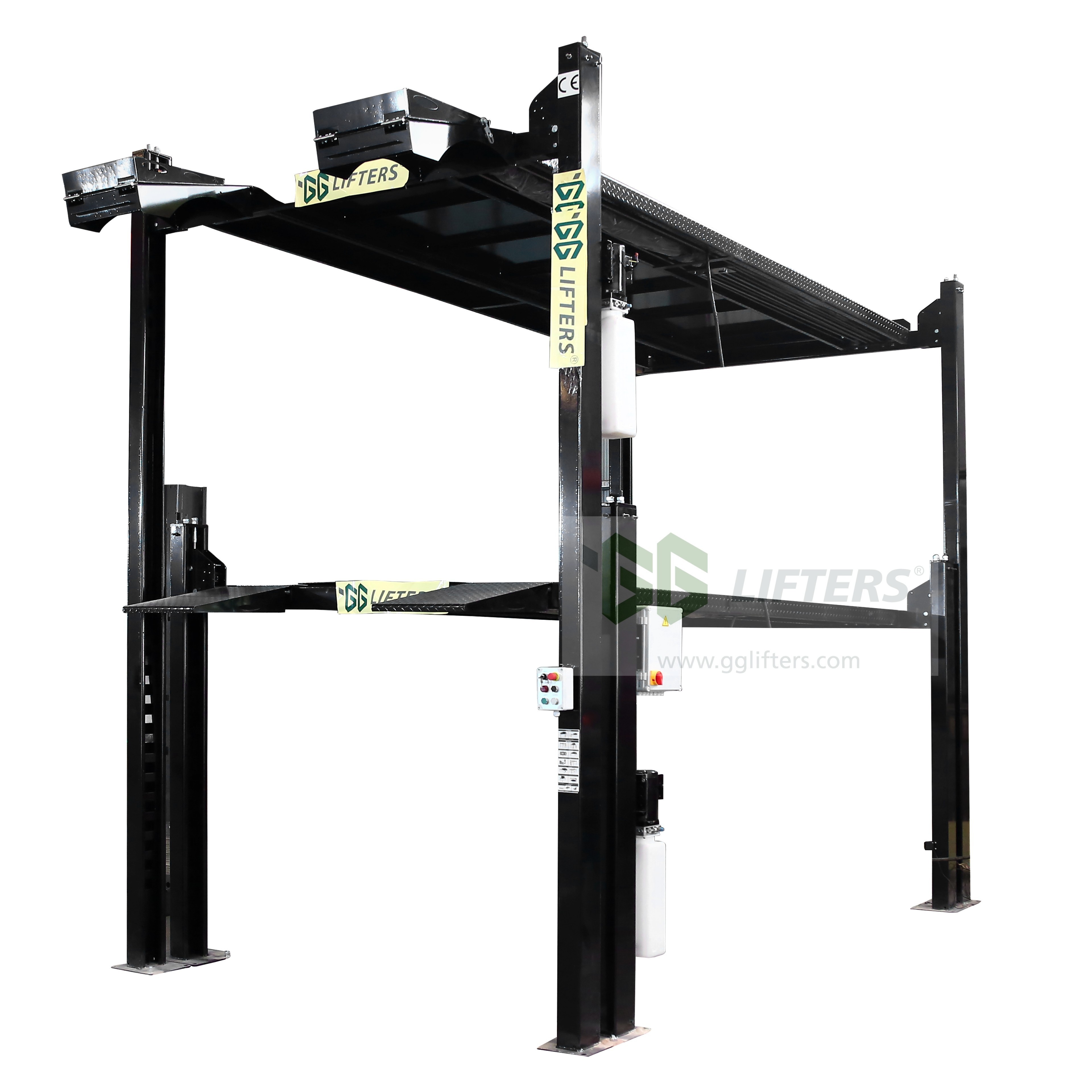 3 level car stacker triple car for parking vehicle lift automatic parking equipment 4 post car parking system auto lift storage