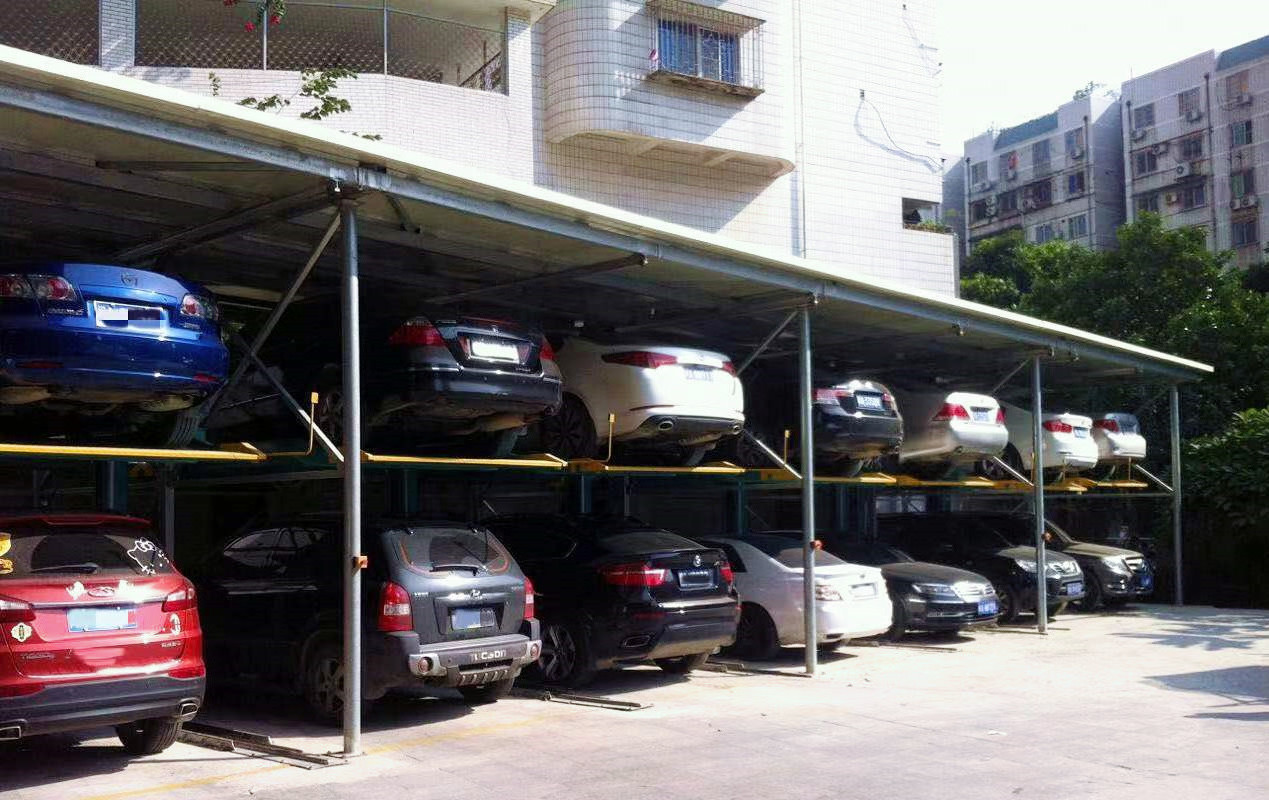 parking equipment structure building Single post car parking system independent car lift 2000kg capacity car parking lift