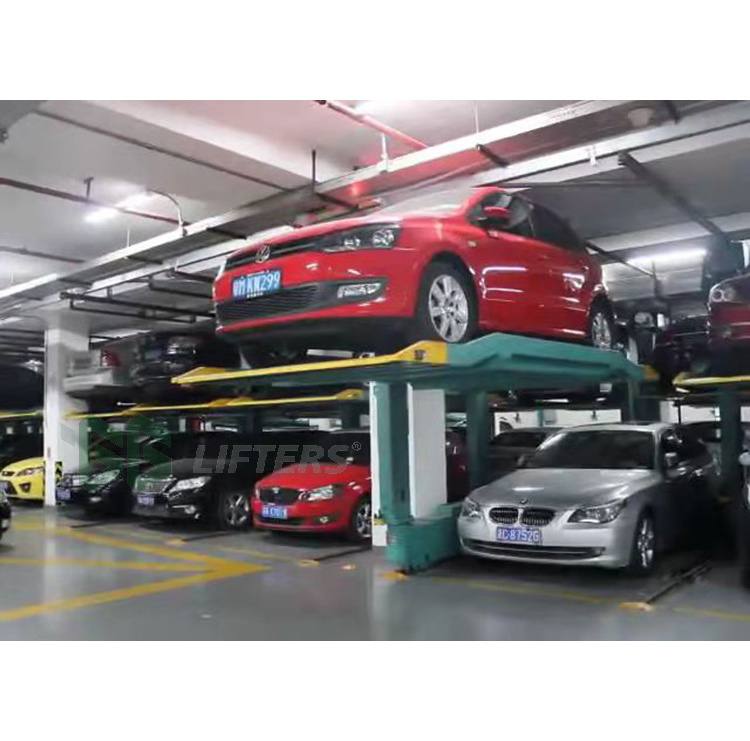 parking equipment structure building Single post car parking system independent car lift 2000kg capacity car parking lift