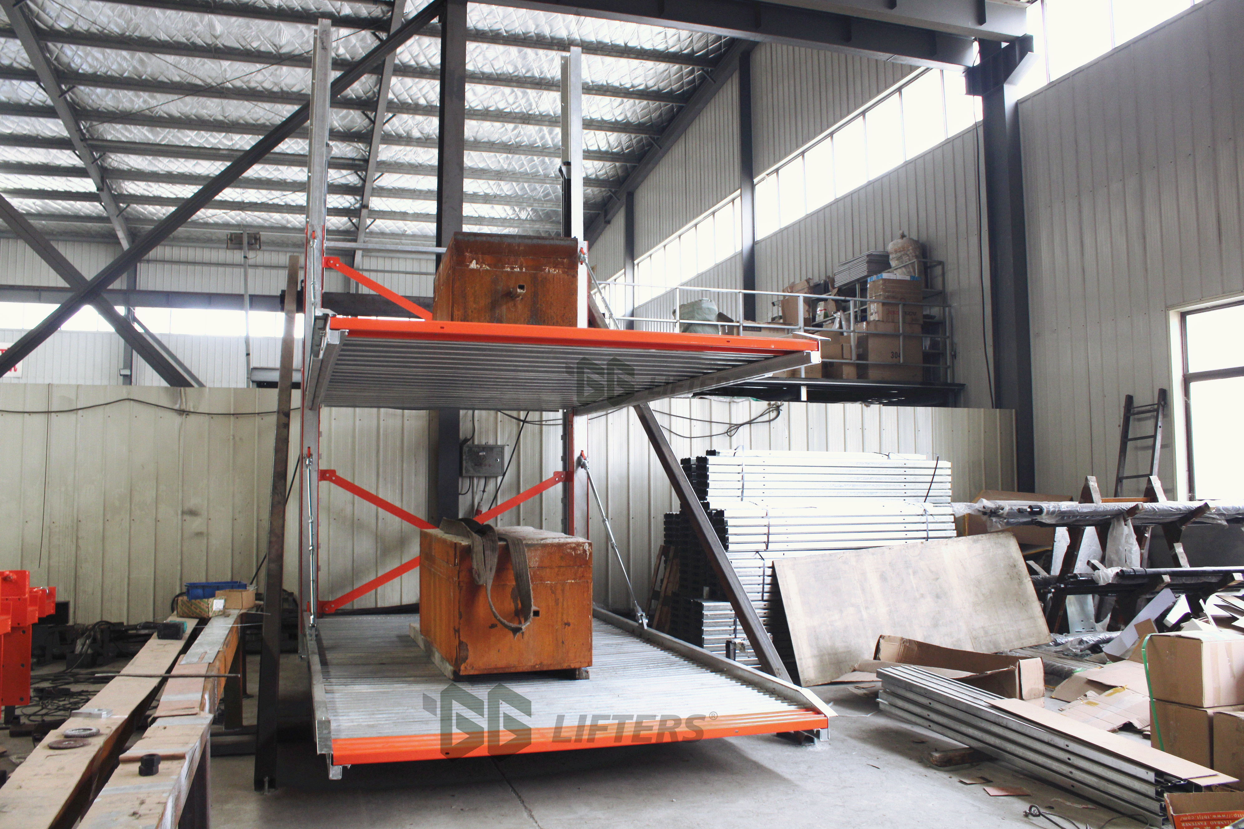 Underground  Pit Hydraulic cantilever stacker parking car lift