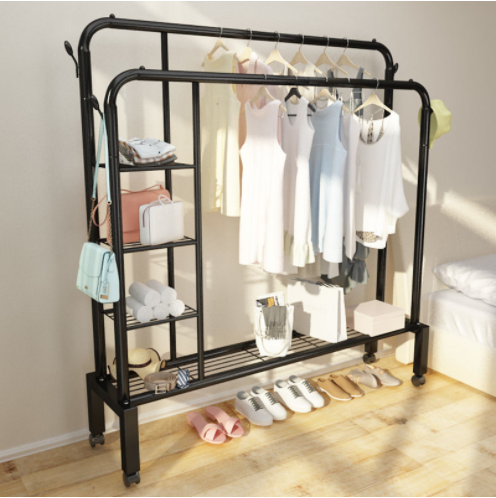 Clothes Hanger Rack Stand Clothes Stands & Shoe Racks Hanging Storage Shelf Plant Hat Coat Clothing Rack