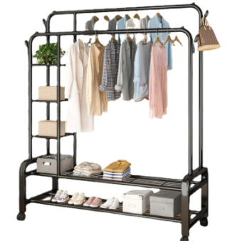 Clothes Hanger Rack Stand Clothes Stands & Shoe Racks Hanging Storage Shelf Plant Hat Coat Clothing Rack