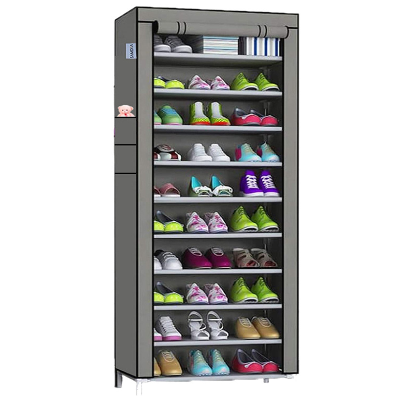 Non-woven Fabric Storage Shoe Rack Organizer Holder Door Shoe Storage Cabinet Shelf DIY Home Furniture