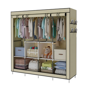 Folded wardrobe and cheap portable closet and wardrobe of clothes