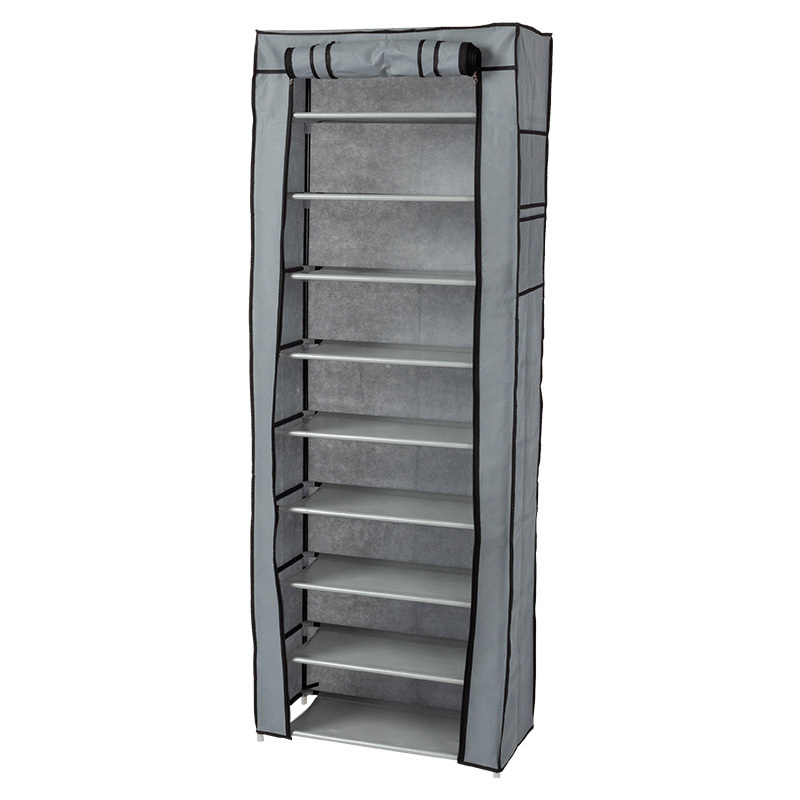 Best Selling Durable Big 10 floor 9 tier Metal Shoes Rack Cloth Shoe Rack Stands Metal Storage Clothes Stands Shoe Racks Cabinet