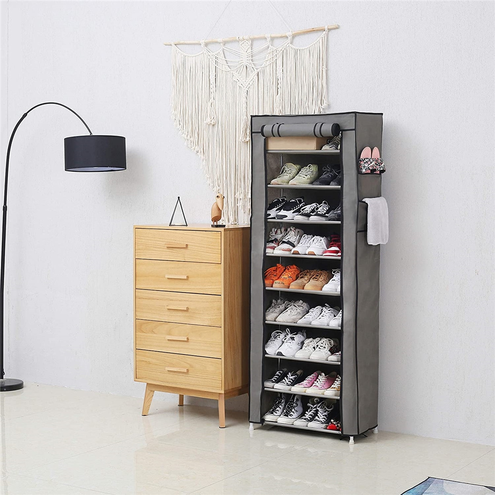 10-layer hot-selling fashion non-woven shoe cabinet storage shoe rack concise compact Storage cabinet