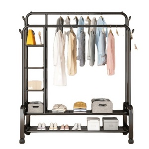 Elegant And Graceful Rose Gold Metal Display Rack Clothing Garment Store Display Furniture