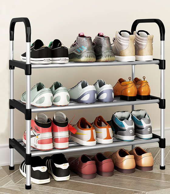 4-Tier multifunctional shoe rack Storage Organizer for Entryway Multi-layer Assembly Simple Small Shoe Rack