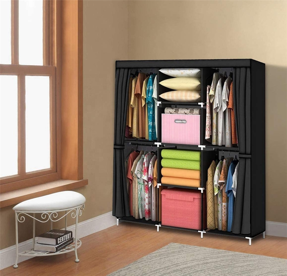 Wardrobe Storage Closet Clothes Portable Storage Closet Organizer helf Wardrobe Clothes Organizer Standing Closet