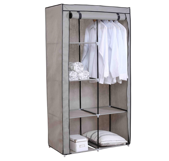 Simple Folding Closet Sliding Portable Cloth Cabinet Wardrobes