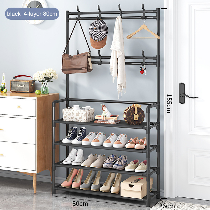 Professional customization shoe rack stainless steel wood shoe and bag rack with handle ultra thin shoe cabinet