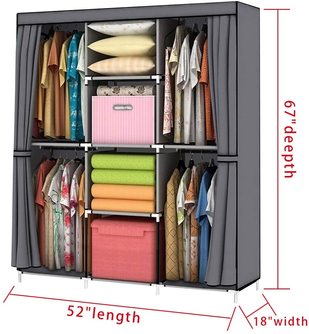 Wardrobe Storage Closet Clothes Portable Storage Closet Organizer helf Wardrobe Clothes Organizer Standing Closet