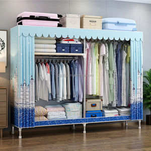 Clothes Portable Non-woven Organizer Fabric Wardrobe Closet Home Furniture Bedroom Furniture Foldable Modern