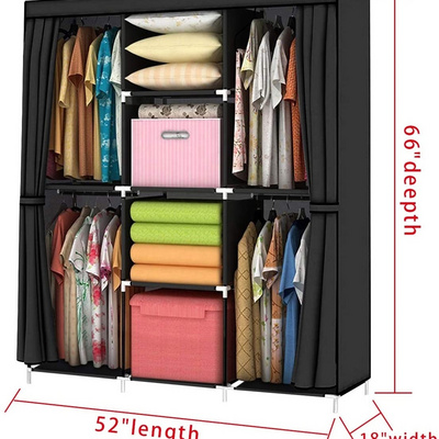 Wardrobe Storage Closet Clothes Portable Storage Closet Organizer helf Wardrobe Clothes Organizer Standing Closet