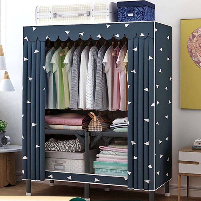 Portable Wardrobe Closet For Hanging Clothes  Folding Design Wardrobe Storage Closet Dustproof Cover