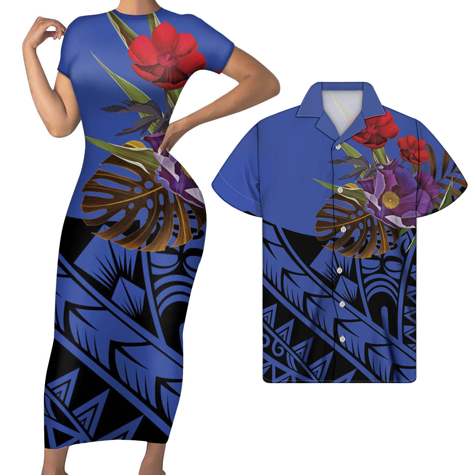 High Quality Wholesale Prom Dresses Bodycon Dress Women Polynesian Tribal Clothing