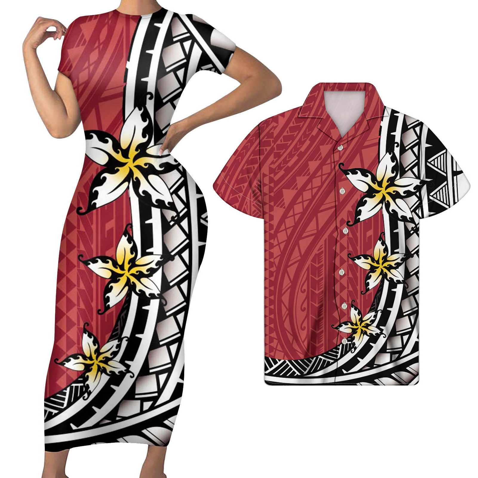 High Quality Wholesale Prom Dresses Bodycon Dress Women Polynesian Tribal Clothing