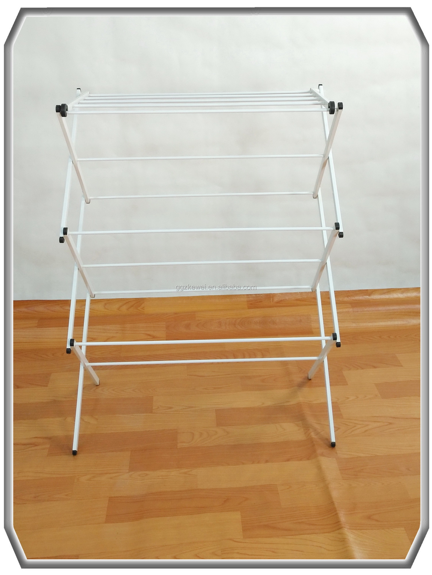 BS-7013 foldable towel bathroom drying racks collapsible 3 tier folding baby cloth drying rack