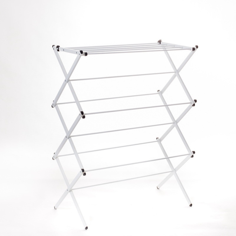 BS-7013 foldable towel bathroom drying racks collapsible 3 tier folding baby cloth drying rack