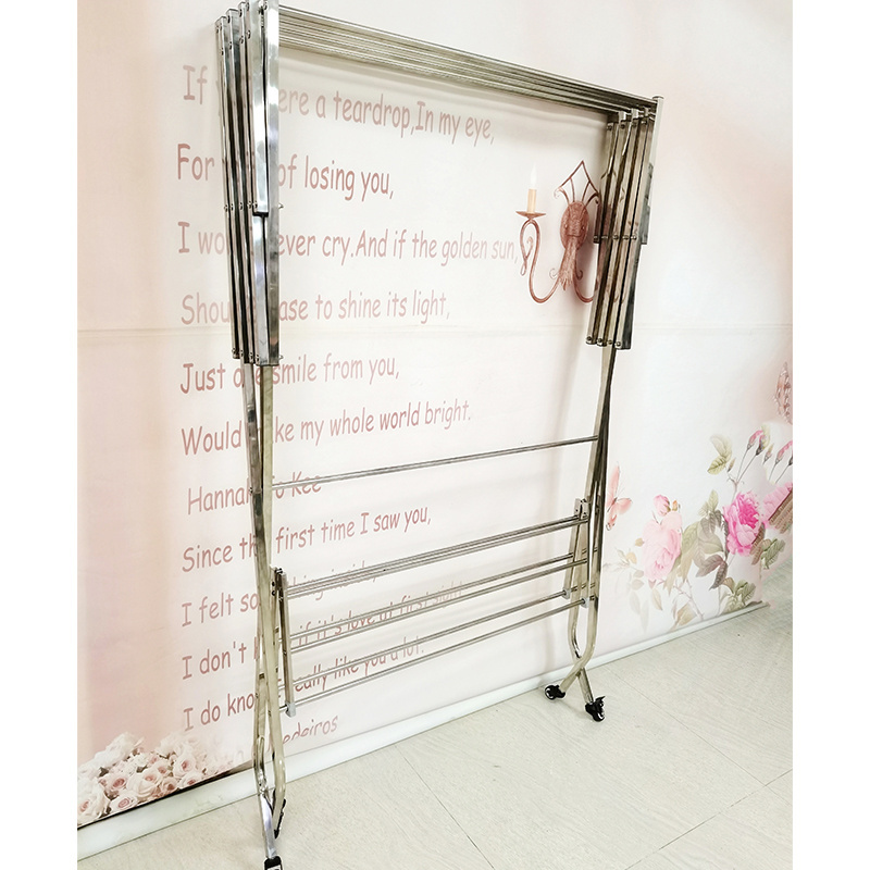 WF004 Drying Rack Umbrella Shape Stainless Steel Clothes Drying Rack Outdoor Balcony Movable Drying Rack Manufacturer