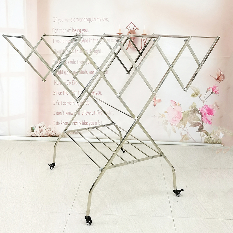 WF004 Drying Rack Umbrella Shape Stainless Steel Clothes Drying Rack Outdoor Balcony Movable Drying Rack Manufacturer