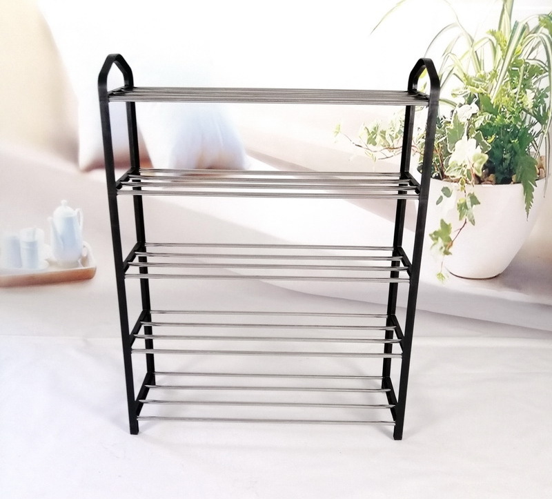 Custom 3 layers to 5 layers China factory wholesale stainless steel metal shoe rack