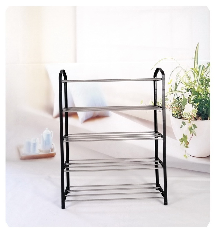 Custom 3 layers to 5 layers China factory wholesale stainless steel metal shoe rack