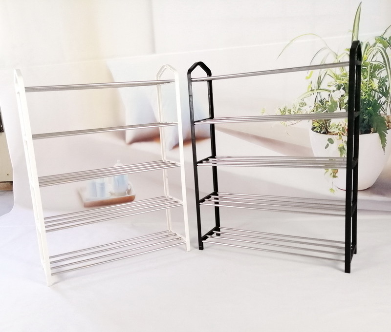 Custom 3 layers to 5 layers China factory wholesale stainless steel metal shoe rack