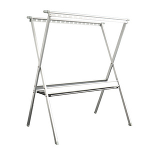 X Shaped Foldable Clothes Rack Stainless Steel Collapsible Dryer Rail Drying Stand Laundry Hanger For Indoor Outdoor