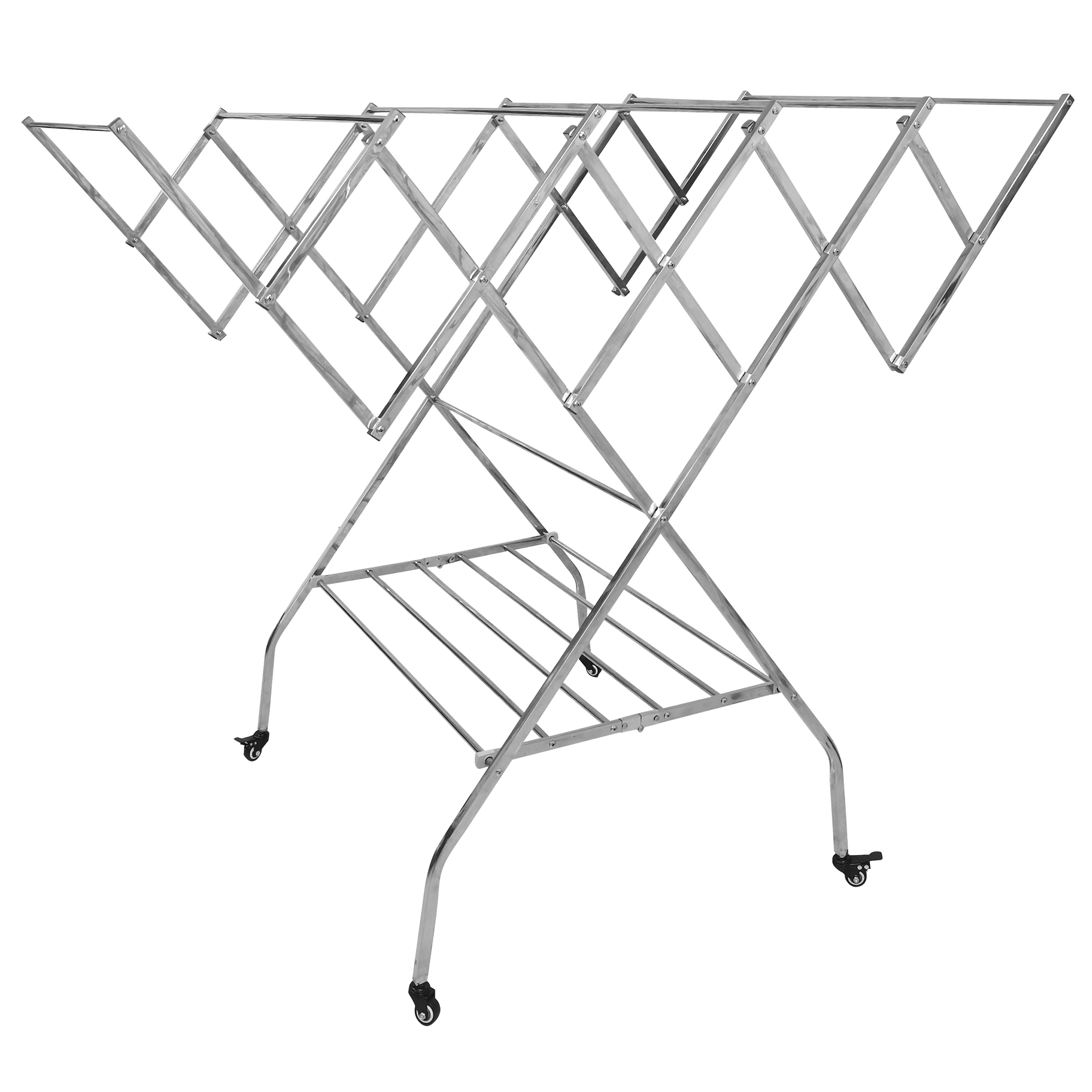 WF-004 Drying Rack W-style Stainless Steel Clothes Drying Rack Outdoor Balcony Movable Drying Rack Manufacturer