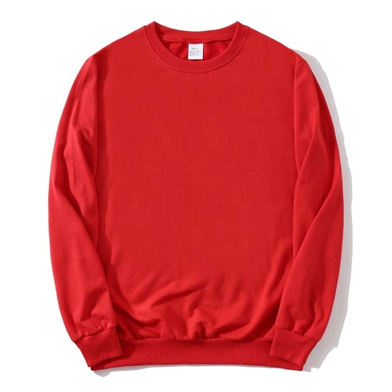 High quality cheap men's women's crewneck sweatshirts custom embroidery print logo unisex cotton blank jumper sweater