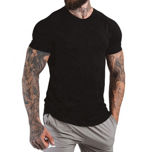 GAF Wholesale Men Fitness Gym T Shirts Custom Blank T Shirt Black Workout T Shirts Men's Clothing For Men