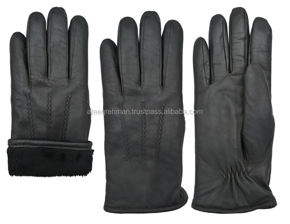 Winetr Special ,MEN/women fashion dress Gloves Leather Gloves Hand Warmer, Black Winter Ladies' Dress Gloves