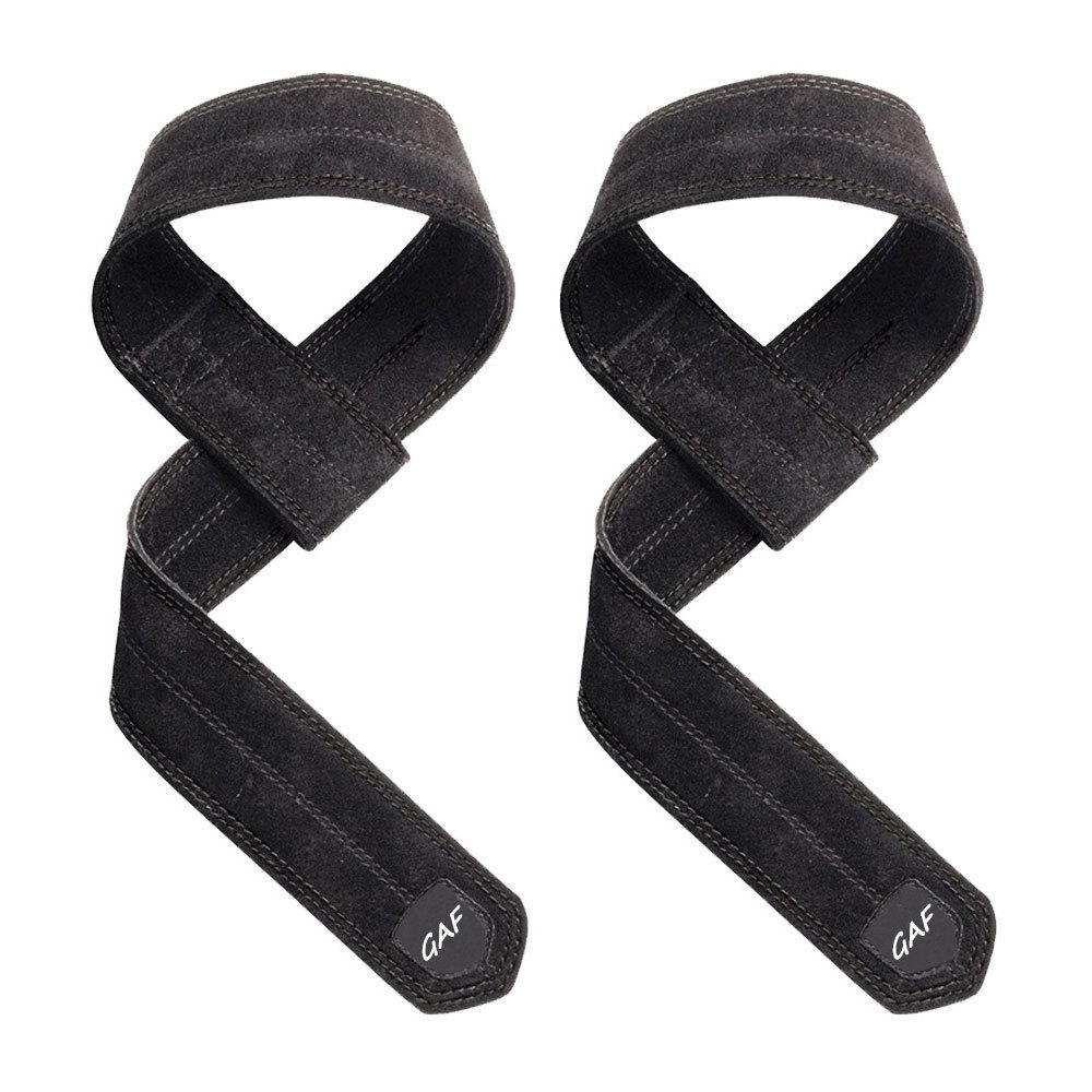 Leather Wrist Straps Gym Wrist Straps for Weightlifting Powerlifting Workout Training Lifting Straps Best Selling Suede Unisex