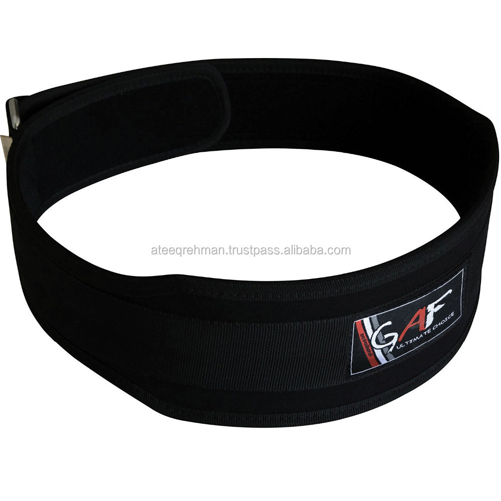 GAF Gym Neoprene Weight Lifting Belt Unisex EVA Weightlifting Belt Wholesale Neoprene Curved 6