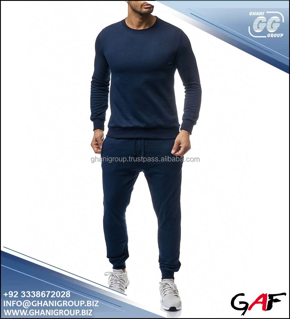 Custom Pullover High Quality Blank Sweat Suits Men Sweat Suit Tracksuits Set Blank Jogging Suits