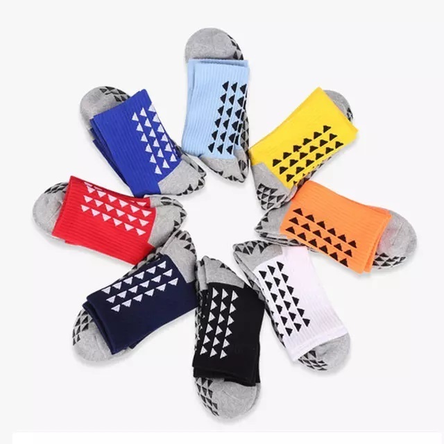 GAF custom made Terry Bottom Compression socks Athletic Anti-slip Grip Football Socks short sports soccer socks