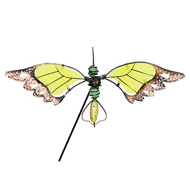 Metal Garden Ornament Butterfly 3pcs per set Glow In The Dark Metal Garden Stakes