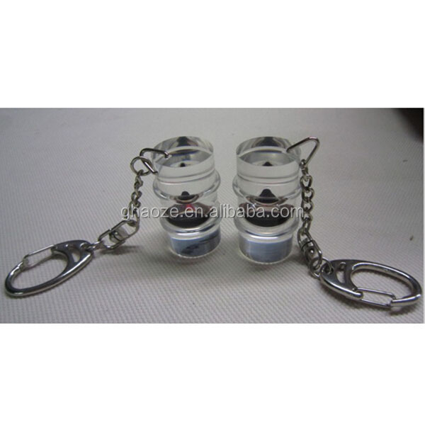 Custom Clear Resin Oil Drop Barrel Keychain With Logo Factory