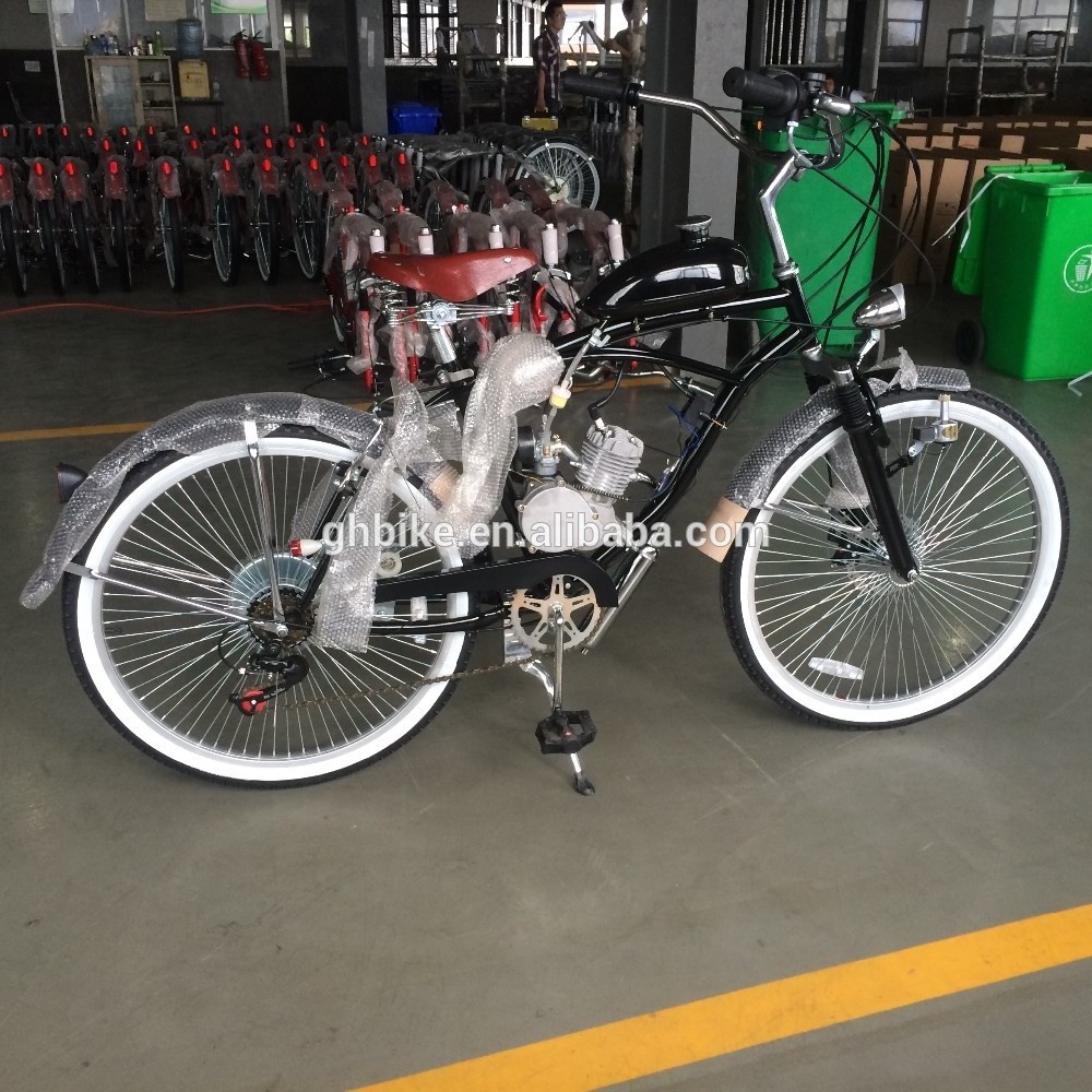 26 inch cruiser motor bike bicycle gas oline engine for bike motor petrol bike supplier