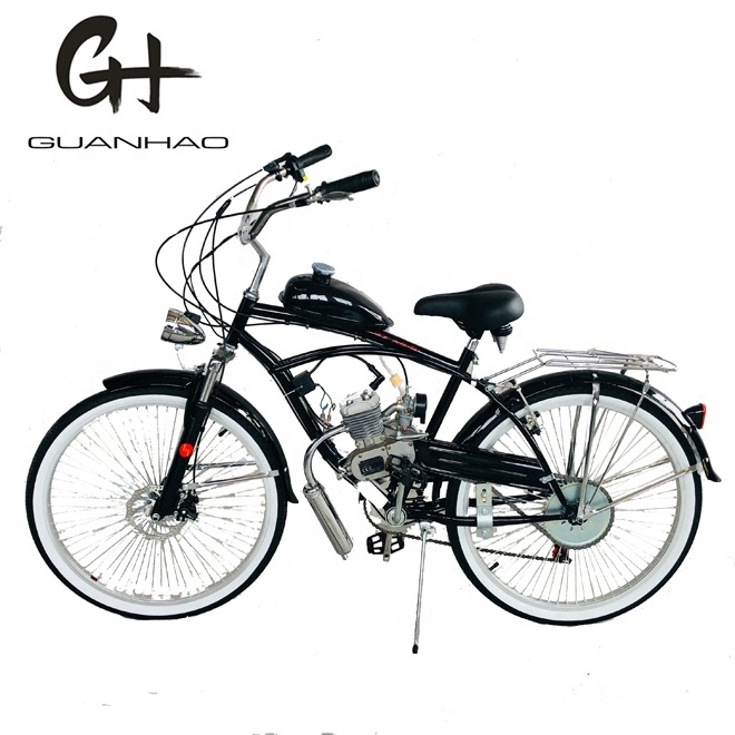 26inch gas motor engine CE OEM 2 stroke 50CC cheaper 2 wheel beach cruiser motorcycles