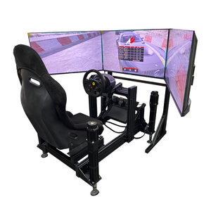 Factory VR Racing Simulator 3 Screen 4 DOF 9D VR Racing Car Driving Game Race Motion Simulator For Sale