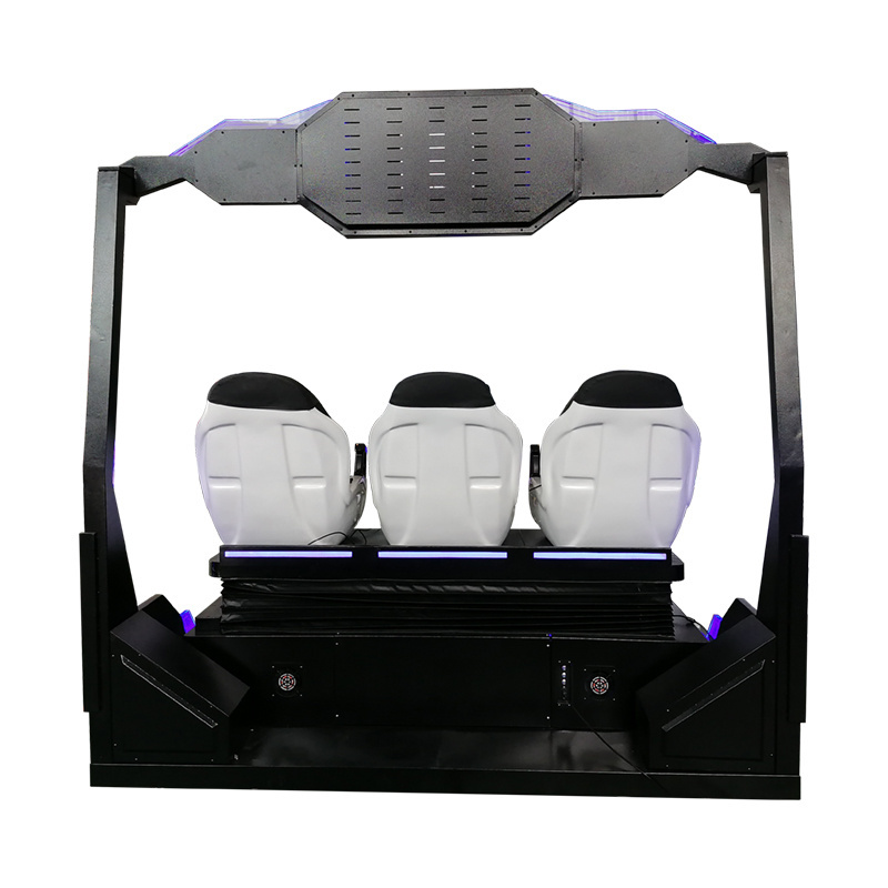 9D virtual reality 3 seat VR cinema for commercial entertainment