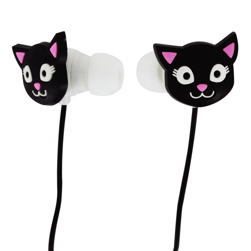 Free Sample Factory Direct Anime Earphone Headphone mp3 Cartoon Headphone Cute fox Earbuds